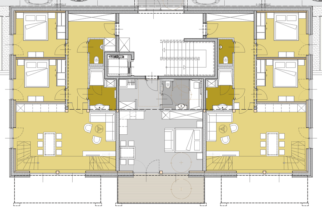 Design Gartenapartment am Faaker See Grundriss oben